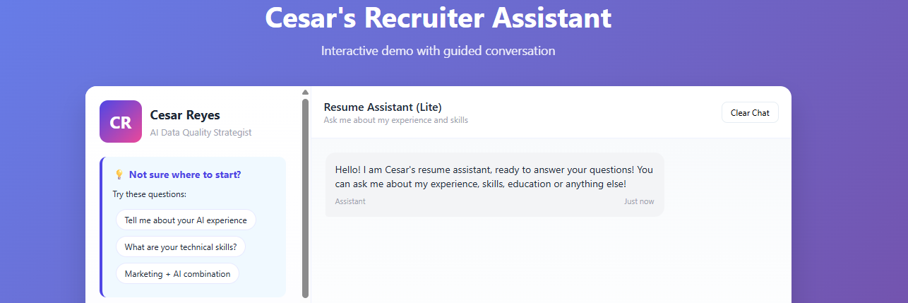 Recruiter Assistant